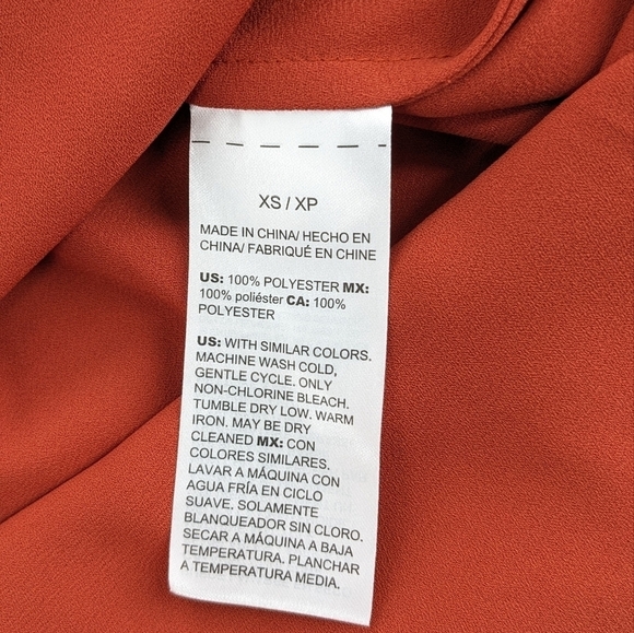 WHBM dolman sleeve burnt red blouse size XS - Picture 3 of 6